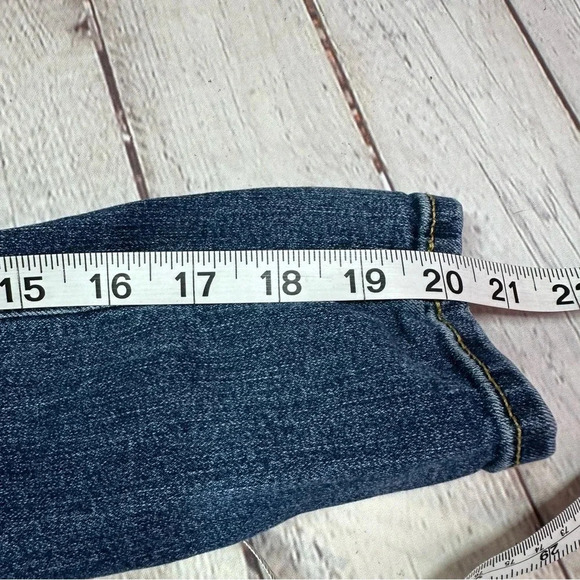 Gap denim super stretch super skinny sz 6 girls denim blue jeans boho - Picture 6 of 9